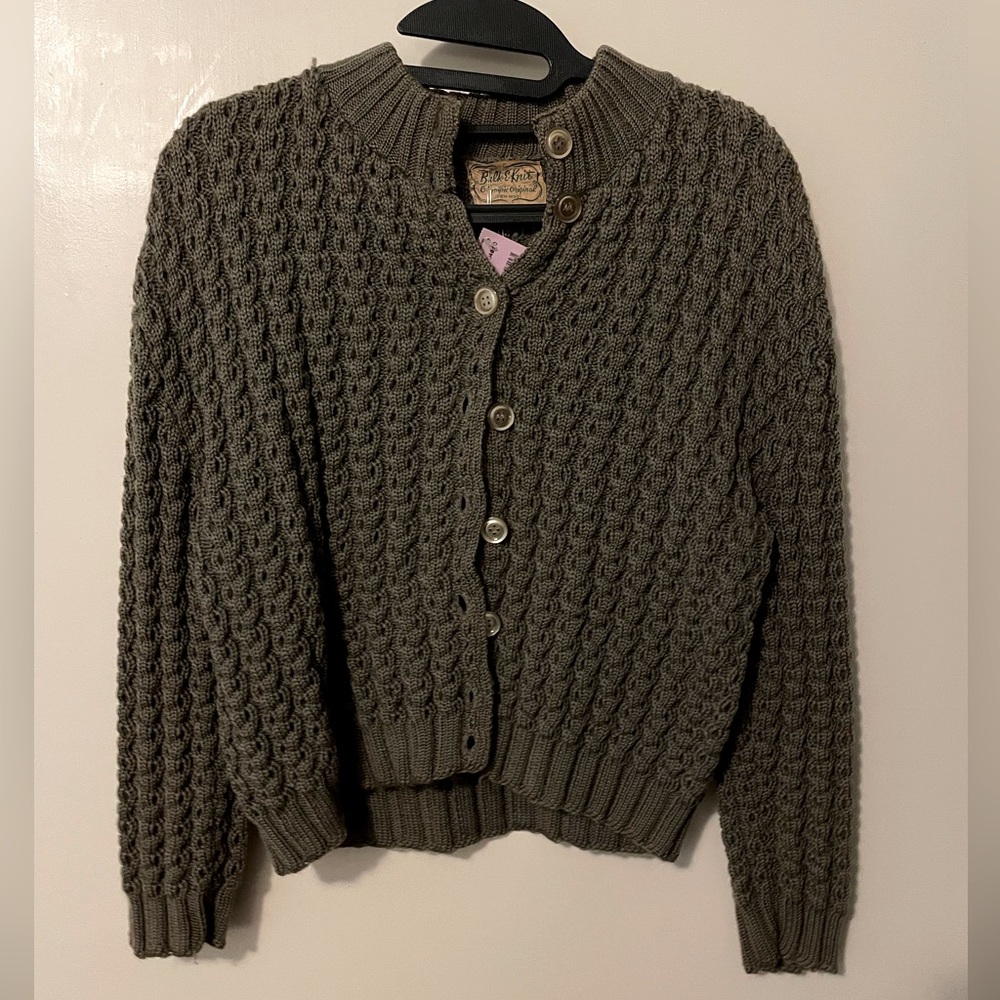 Vintage wool knit cardigan